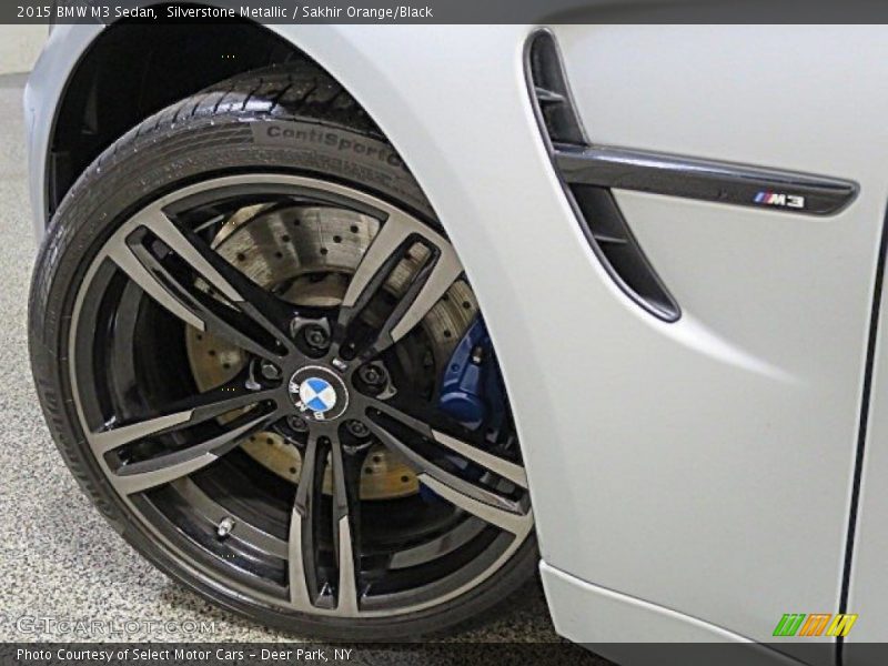 Silverstone Metallic / Sakhir Orange/Black 2015 BMW M3 Sedan