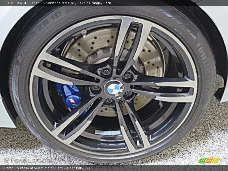 Silverstone Metallic / Sakhir Orange/Black 2015 BMW M3 Sedan