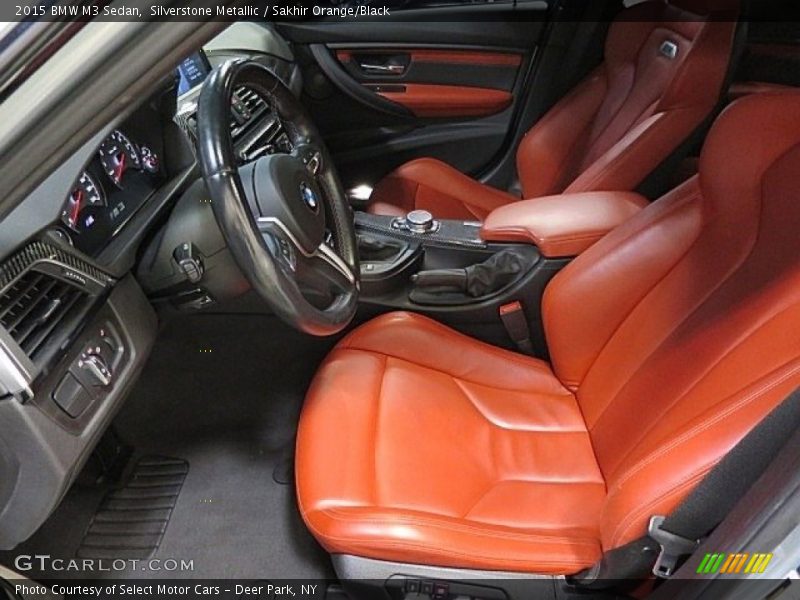 Silverstone Metallic / Sakhir Orange/Black 2015 BMW M3 Sedan