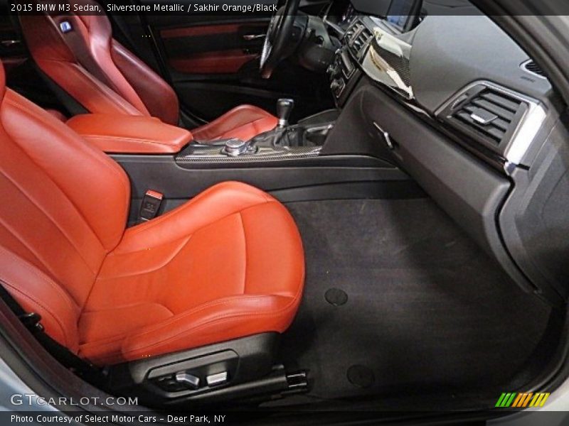 Silverstone Metallic / Sakhir Orange/Black 2015 BMW M3 Sedan