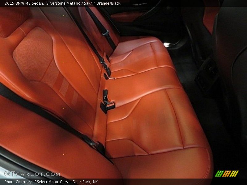 Silverstone Metallic / Sakhir Orange/Black 2015 BMW M3 Sedan