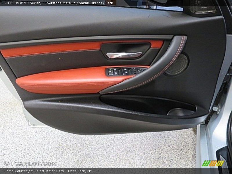 Silverstone Metallic / Sakhir Orange/Black 2015 BMW M3 Sedan