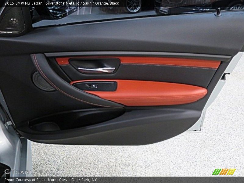 Silverstone Metallic / Sakhir Orange/Black 2015 BMW M3 Sedan