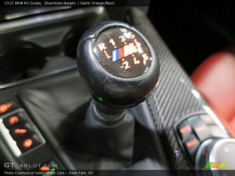 Silverstone Metallic / Sakhir Orange/Black 2015 BMW M3 Sedan