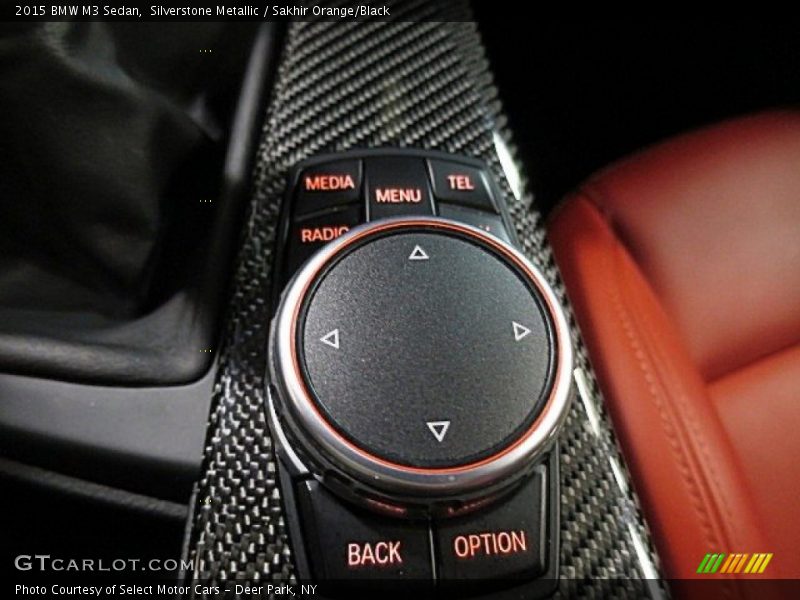 Silverstone Metallic / Sakhir Orange/Black 2015 BMW M3 Sedan