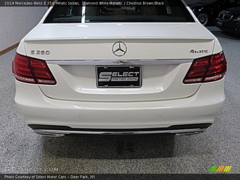 Diamond White Metallic / Chestnut Brown/Black 2014 Mercedes-Benz E 350 4Matic Sedan
