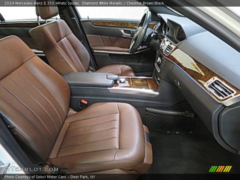 Diamond White Metallic / Chestnut Brown/Black 2014 Mercedes-Benz E 350 4Matic Sedan