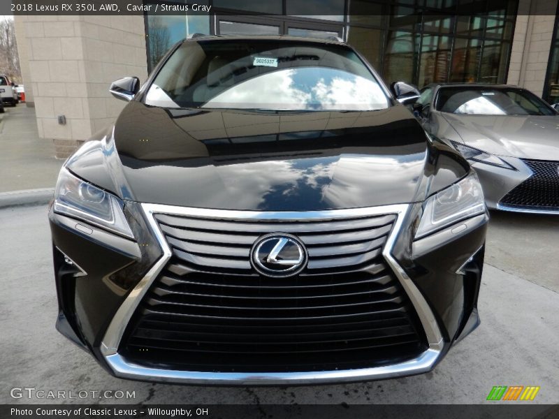 Caviar / Stratus Gray 2018 Lexus RX 350L AWD