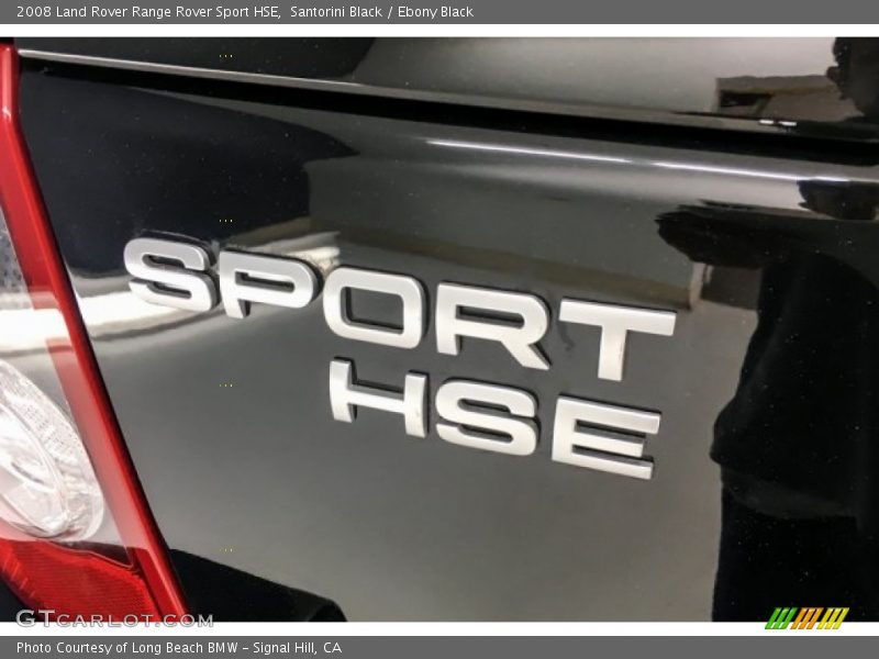 Santorini Black / Ebony Black 2008 Land Rover Range Rover Sport HSE