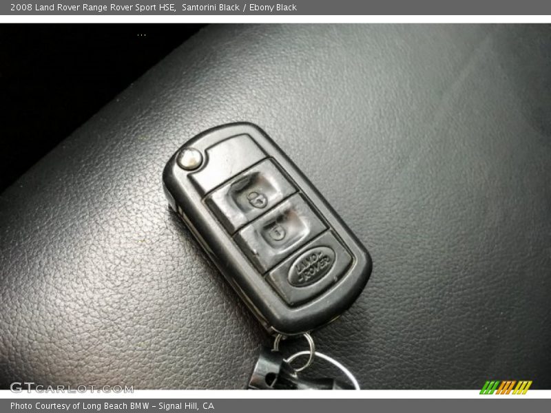 Santorini Black / Ebony Black 2008 Land Rover Range Rover Sport HSE
