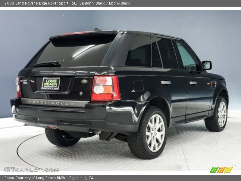Santorini Black / Ebony Black 2008 Land Rover Range Rover Sport HSE