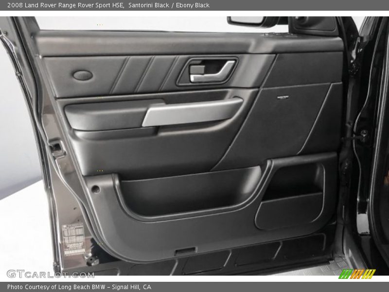 Santorini Black / Ebony Black 2008 Land Rover Range Rover Sport HSE