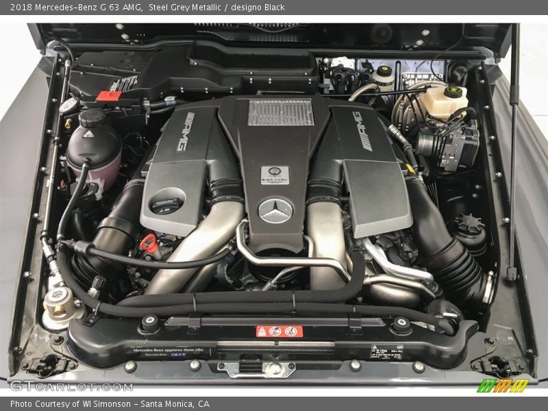  2018 G 63 AMG Engine - 5.5 Liter AMG biturbo DOHC 32-Valve VVT V8