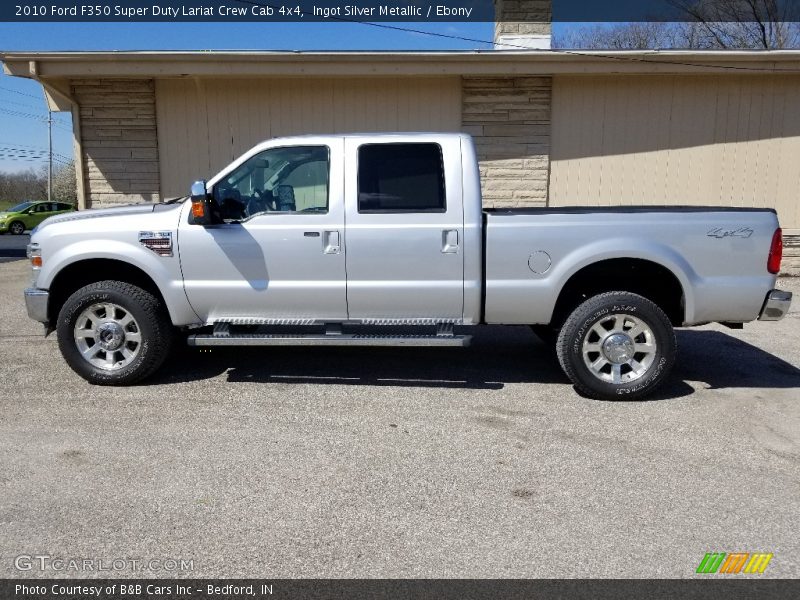 Ingot Silver Metallic / Ebony 2010 Ford F350 Super Duty Lariat Crew Cab 4x4