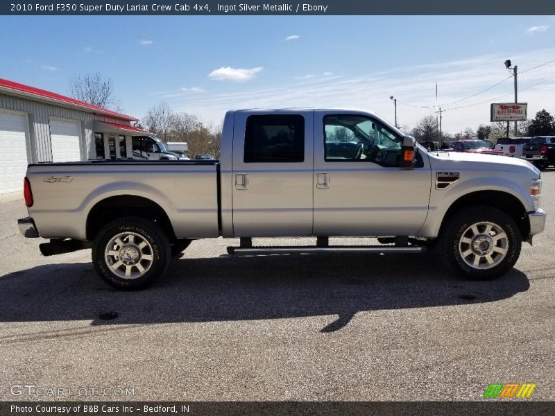 Ingot Silver Metallic / Ebony 2010 Ford F350 Super Duty Lariat Crew Cab 4x4