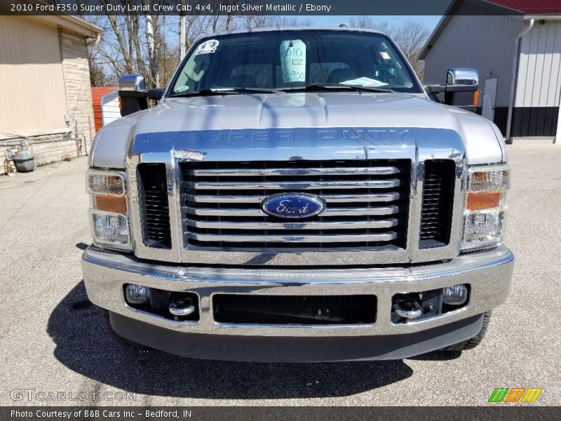 Ingot Silver Metallic / Ebony 2010 Ford F350 Super Duty Lariat Crew Cab 4x4