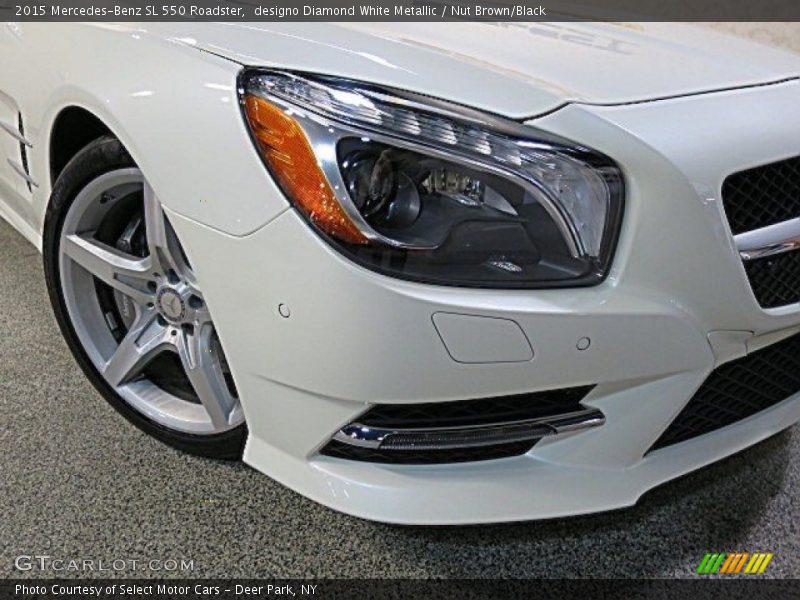 designo Diamond White Metallic / Nut Brown/Black 2015 Mercedes-Benz SL 550 Roadster