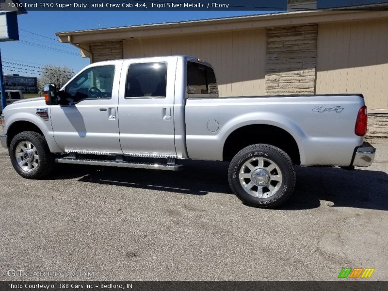 Ingot Silver Metallic / Ebony 2010 Ford F350 Super Duty Lariat Crew Cab 4x4