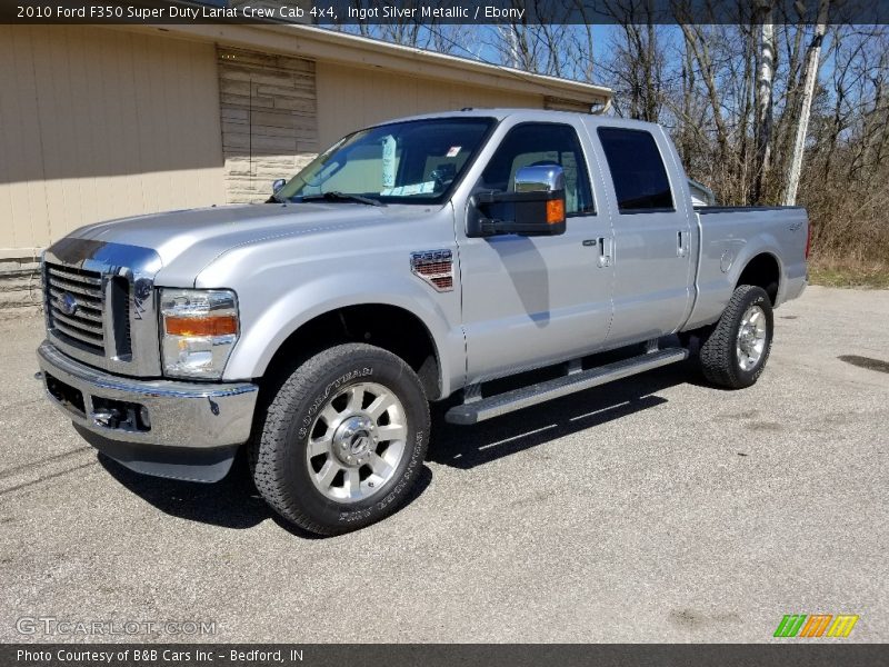 Ingot Silver Metallic / Ebony 2010 Ford F350 Super Duty Lariat Crew Cab 4x4