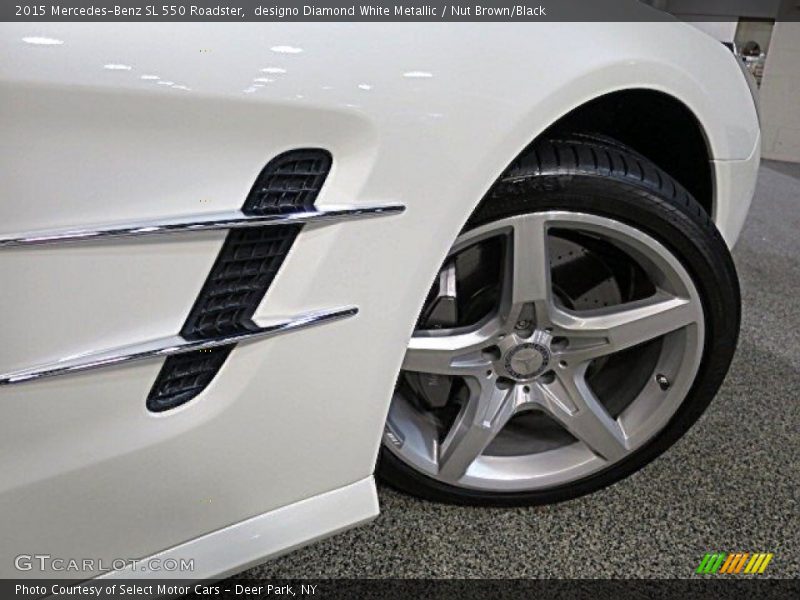 designo Diamond White Metallic / Nut Brown/Black 2015 Mercedes-Benz SL 550 Roadster