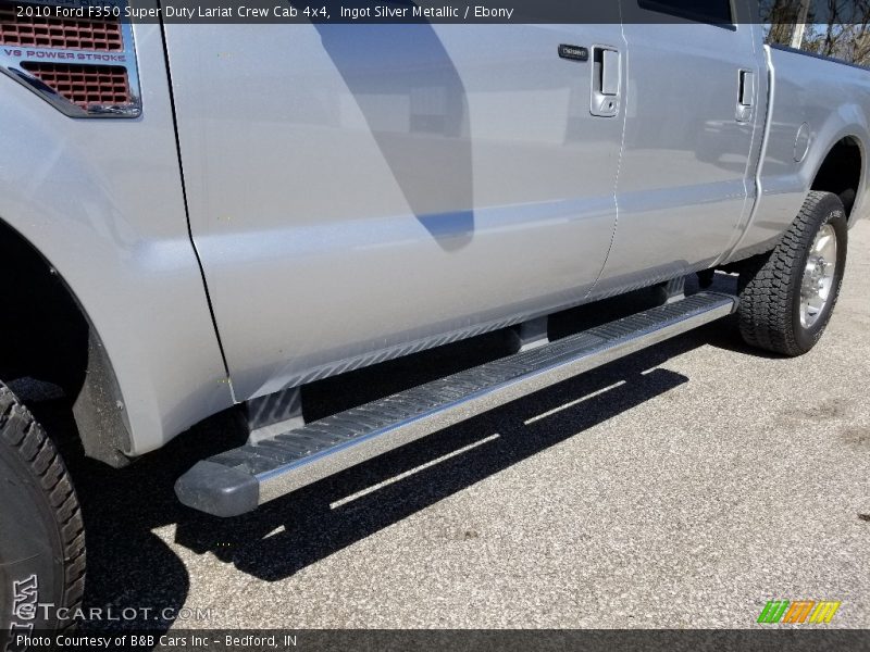 Ingot Silver Metallic / Ebony 2010 Ford F350 Super Duty Lariat Crew Cab 4x4