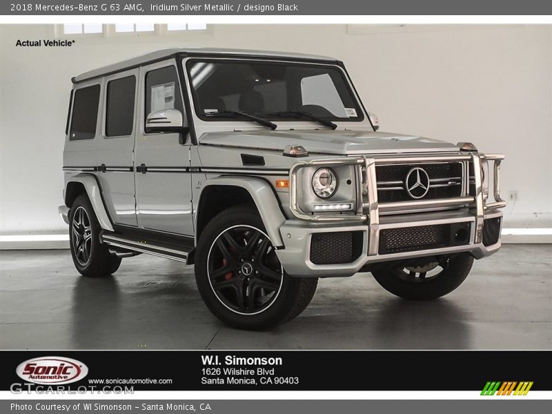 Iridium Silver Metallic / designo Black 2018 Mercedes-Benz G 63 AMG