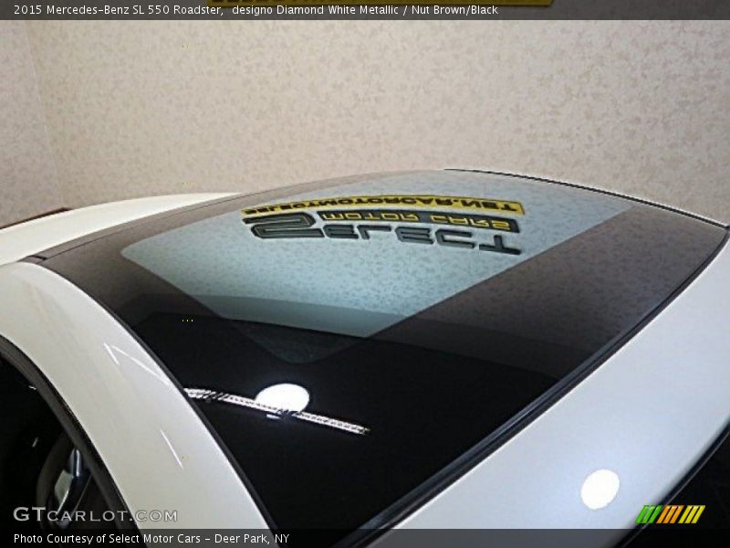 designo Diamond White Metallic / Nut Brown/Black 2015 Mercedes-Benz SL 550 Roadster