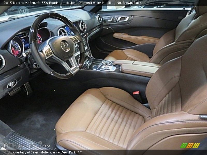 designo Diamond White Metallic / Nut Brown/Black 2015 Mercedes-Benz SL 550 Roadster