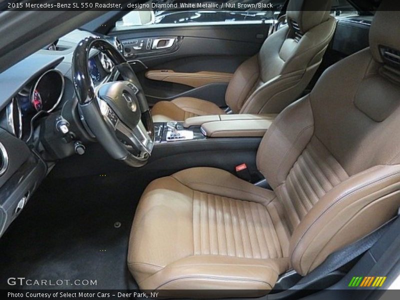 designo Diamond White Metallic / Nut Brown/Black 2015 Mercedes-Benz SL 550 Roadster