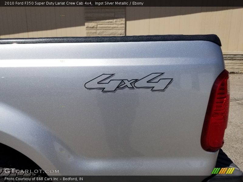 Ingot Silver Metallic / Ebony 2010 Ford F350 Super Duty Lariat Crew Cab 4x4