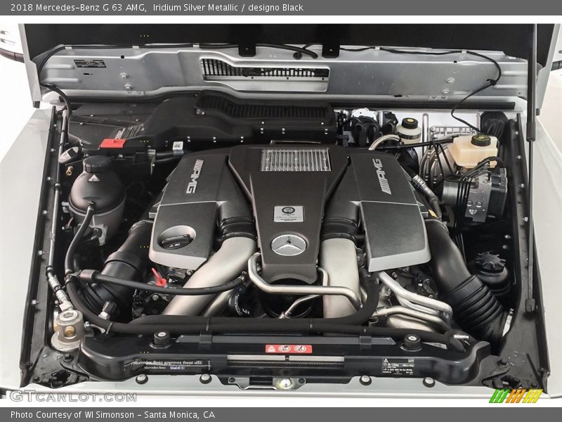  2018 G 63 AMG Engine - 5.5 Liter AMG biturbo DOHC 32-Valve VVT V8