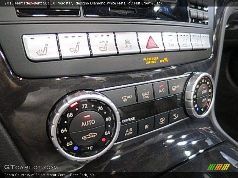 designo Diamond White Metallic / Nut Brown/Black 2015 Mercedes-Benz SL 550 Roadster