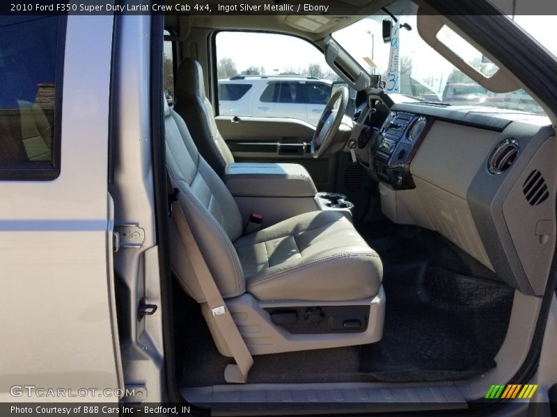 Ingot Silver Metallic / Ebony 2010 Ford F350 Super Duty Lariat Crew Cab 4x4