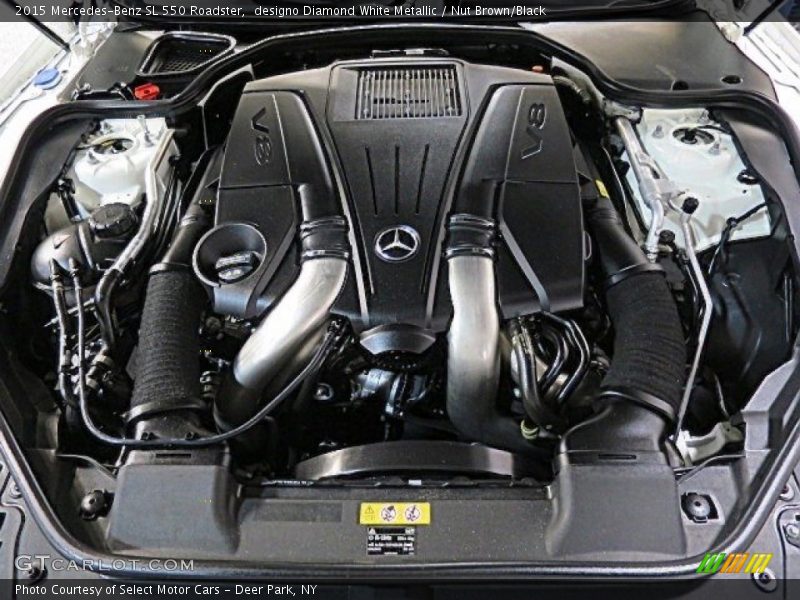 designo Diamond White Metallic / Nut Brown/Black 2015 Mercedes-Benz SL 550 Roadster