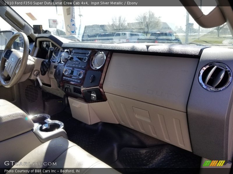 Ingot Silver Metallic / Ebony 2010 Ford F350 Super Duty Lariat Crew Cab 4x4