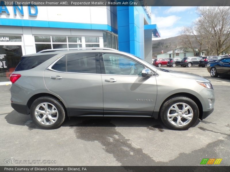 Pepperdust Metallic / Medium Ash Gray 2018 Chevrolet Equinox Premier AWD