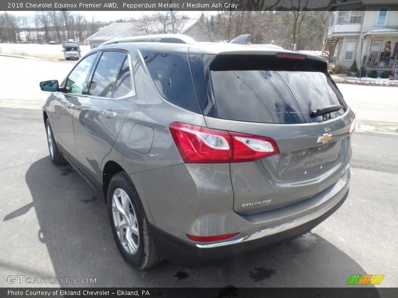 Pepperdust Metallic / Medium Ash Gray 2018 Chevrolet Equinox Premier AWD