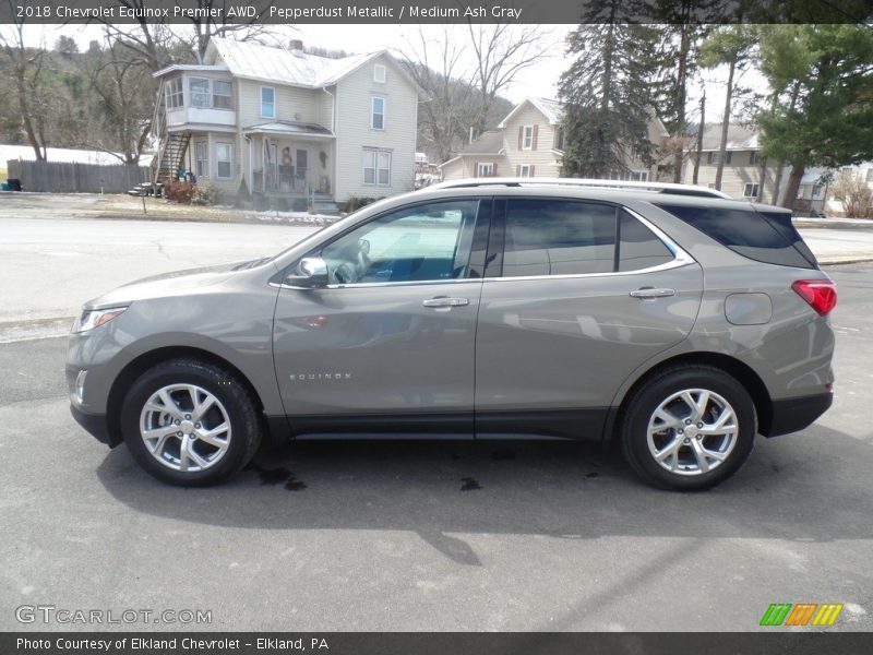 Pepperdust Metallic / Medium Ash Gray 2018 Chevrolet Equinox Premier AWD
