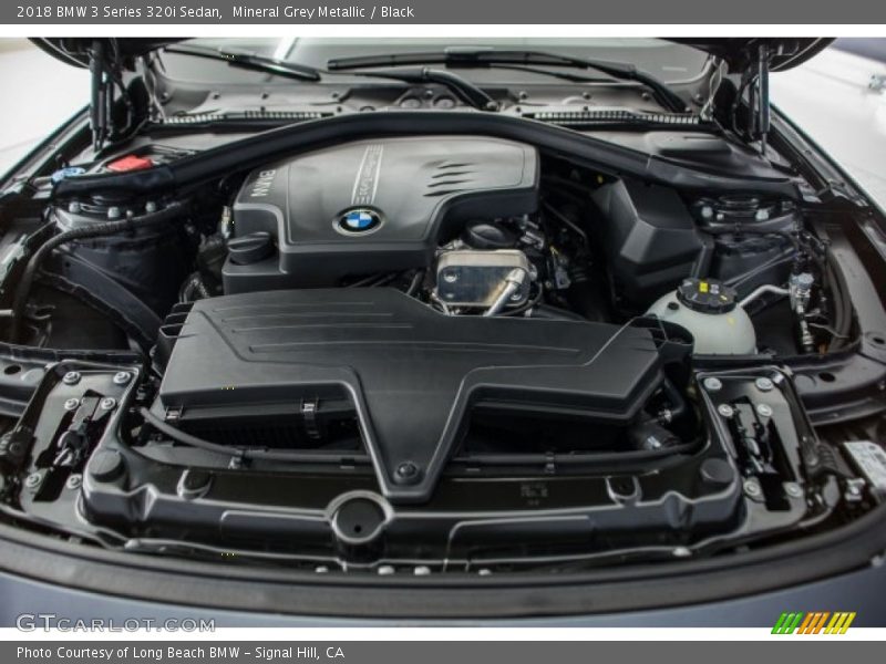 Mineral Grey Metallic / Black 2018 BMW 3 Series 320i Sedan