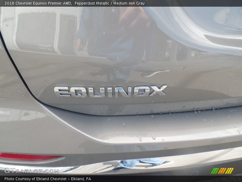 Pepperdust Metallic / Medium Ash Gray 2018 Chevrolet Equinox Premier AWD