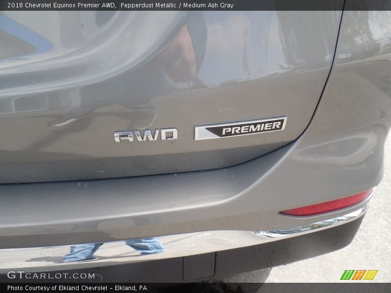 Pepperdust Metallic / Medium Ash Gray 2018 Chevrolet Equinox Premier AWD