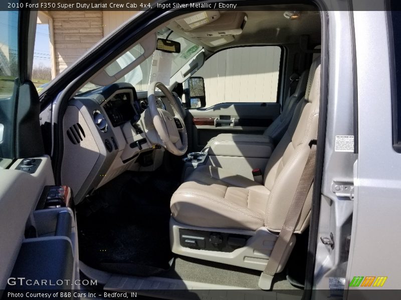 Ingot Silver Metallic / Ebony 2010 Ford F350 Super Duty Lariat Crew Cab 4x4