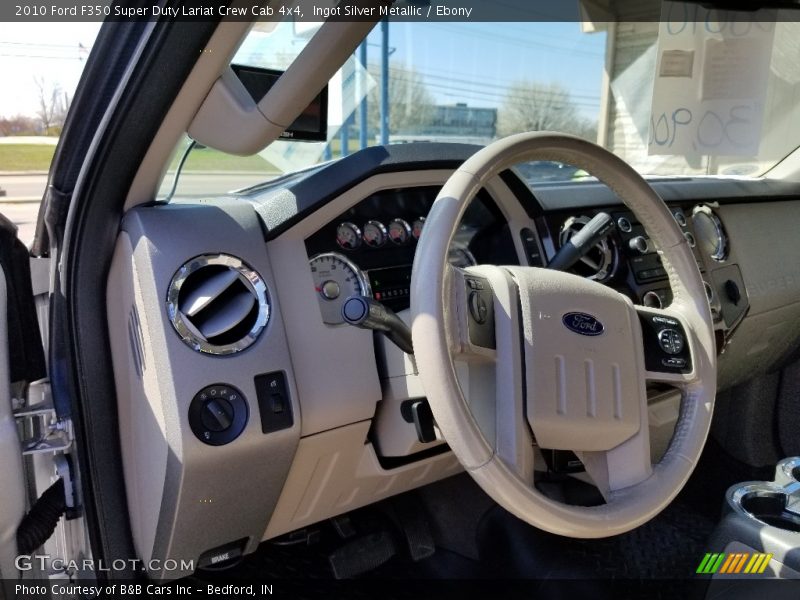 Ingot Silver Metallic / Ebony 2010 Ford F350 Super Duty Lariat Crew Cab 4x4