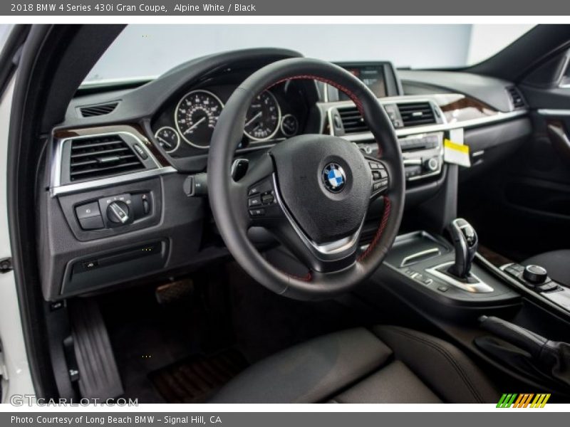 Alpine White / Black 2018 BMW 4 Series 430i Gran Coupe