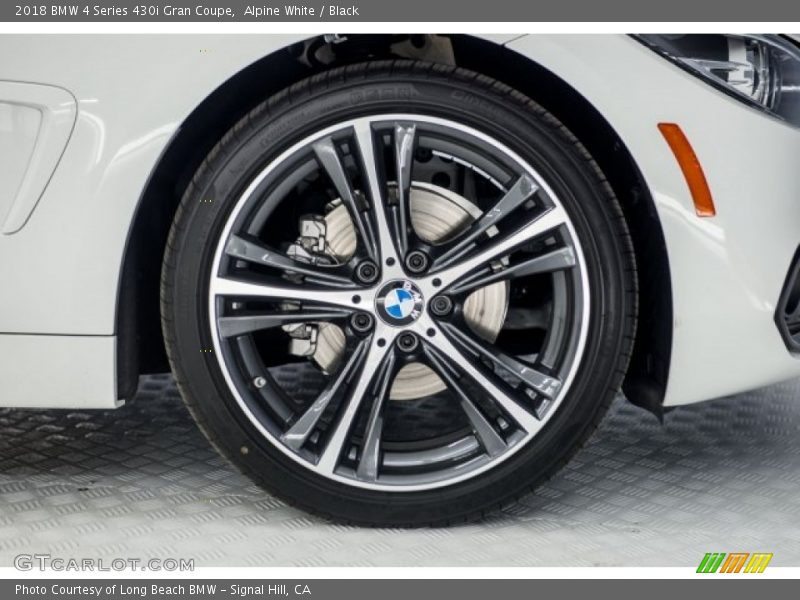 Alpine White / Black 2018 BMW 4 Series 430i Gran Coupe