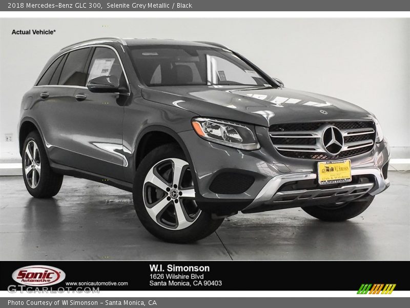 Selenite Grey Metallic / Black 2018 Mercedes-Benz GLC 300