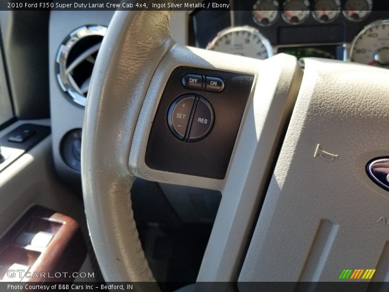Ingot Silver Metallic / Ebony 2010 Ford F350 Super Duty Lariat Crew Cab 4x4