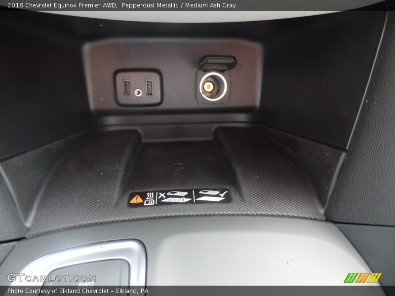 Pepperdust Metallic / Medium Ash Gray 2018 Chevrolet Equinox Premier AWD