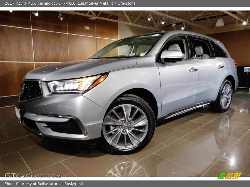 Lunar Silver Metallic / Graystone 2017 Acura MDX Technology SH-AWD