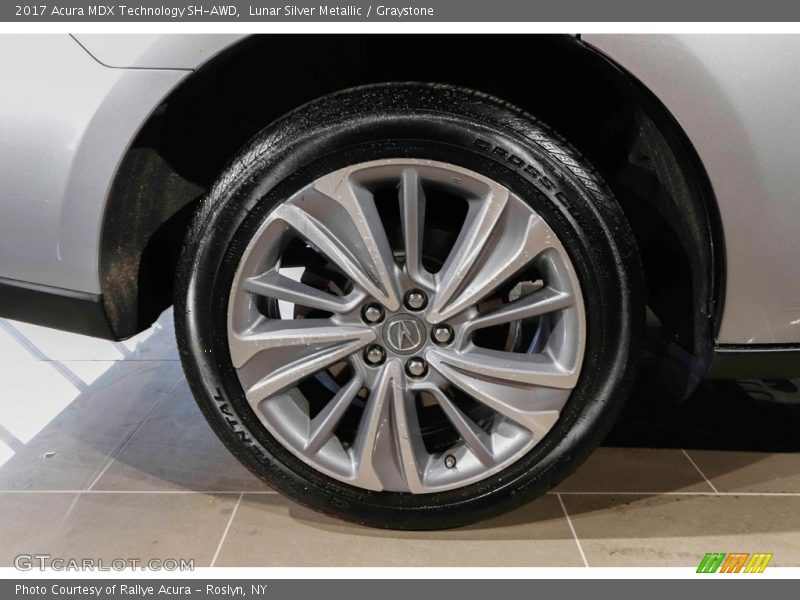 Lunar Silver Metallic / Graystone 2017 Acura MDX Technology SH-AWD